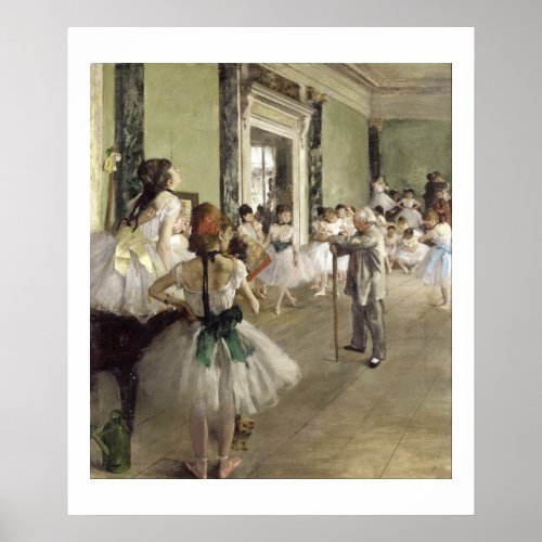 Edgar Degas  The Ballet Class Poster