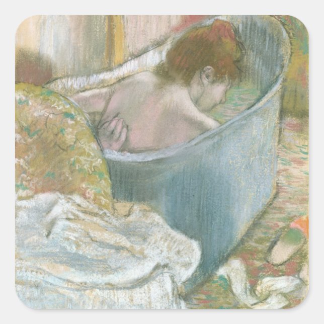 Edgar Degas | The Bath Square Sticker (Front)