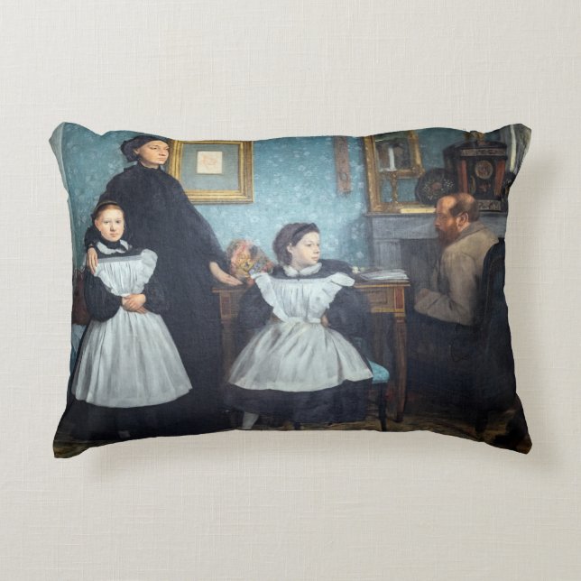 Edgar Degas - The Bellelli Family Accent Pillow (Front)
