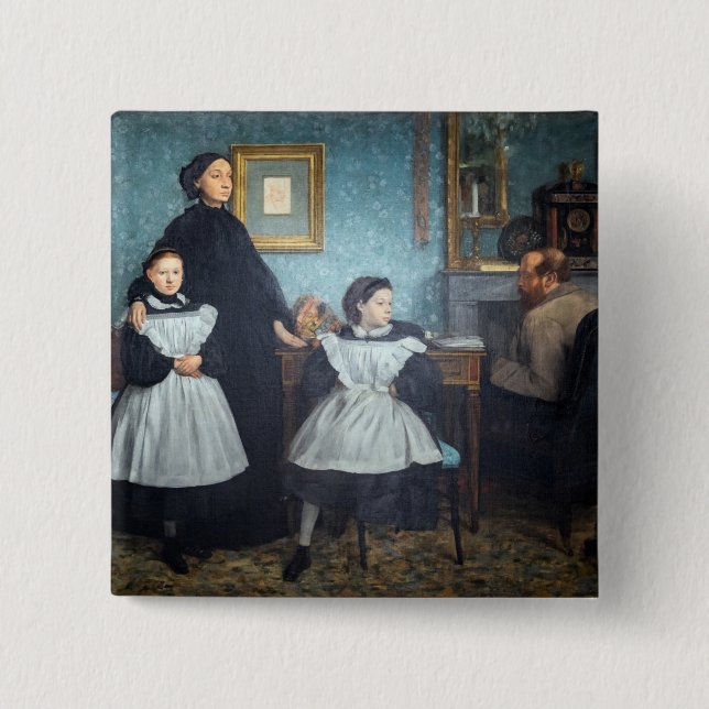 Edgar Degas - The Bellelli Family Button (Front)