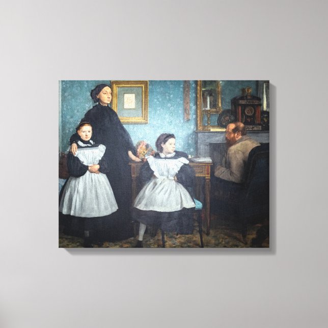Edgar Degas - The Bellelli Family Canvas Print (Front)