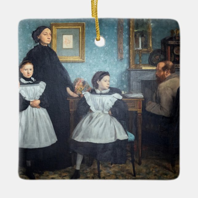 Edgar Degas - The Bellelli Family Ceramic Ornament (Front)