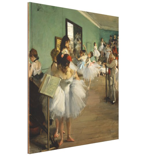 EDGAR DEGAS - The dance class 1874 Canvas Print | Zazzle.com