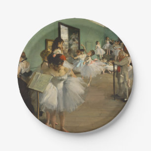 Edgar Degas-The dance class 1874 Paper Plates