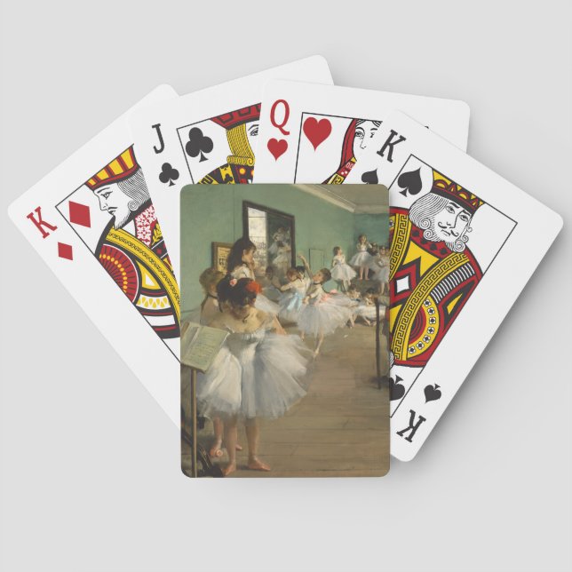Edgar Degas-The dance class 1874 Poker Cards (Back)
