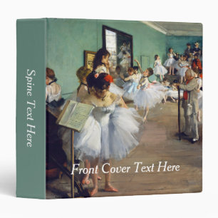 Edgar Degas - The Dance Class 3 Ring Binder