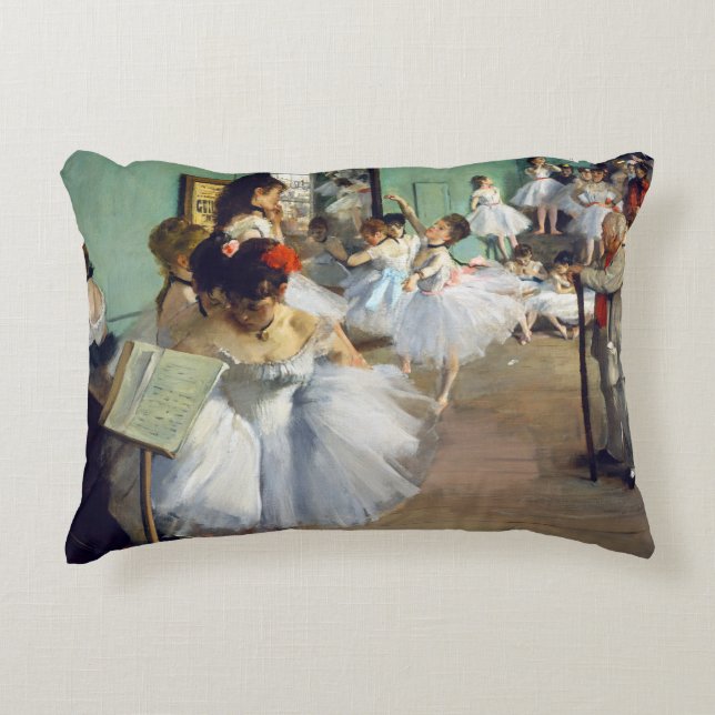 Edgar Degas - The Dance Class Accent Pillow (Front)