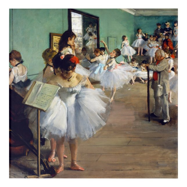 Edgar Degas - The Dance Class Acrylic Print (Front)
