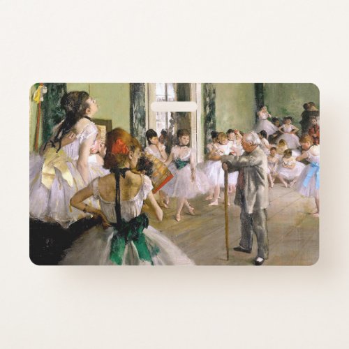 Edgar Degas The Dance Class Badge