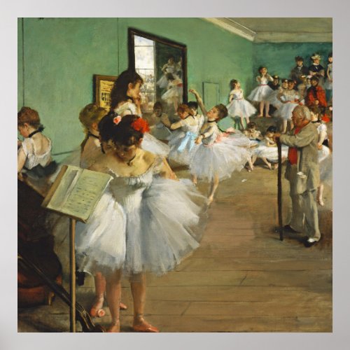 Edgar Degas The Dance Class Ballerina Painting Poster