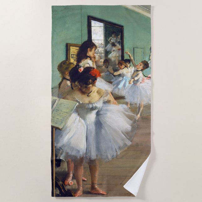 Edgar Degas - The Dance Class Beach Towel (Front)