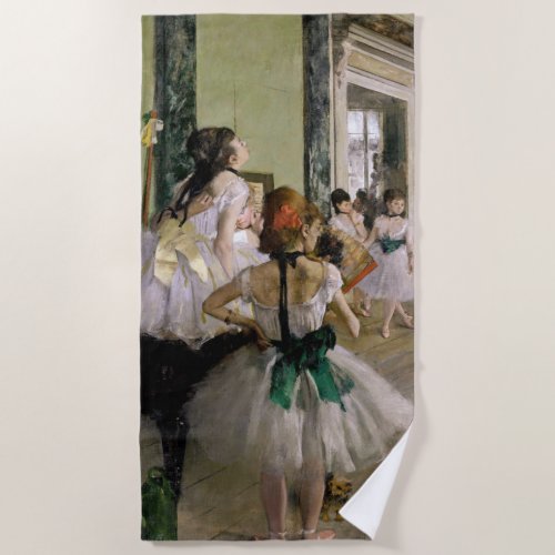 Edgar Degas _ The Dance Class Beach Towel