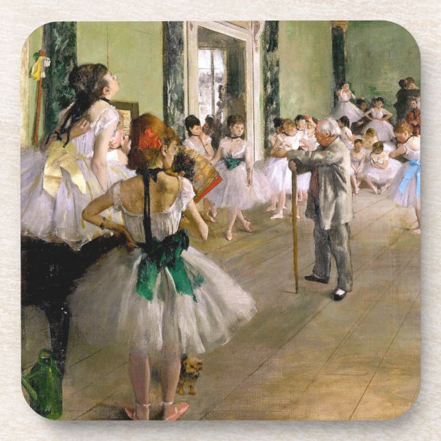 Edgar Degas The Dance Class Beverage Coaster (Front)