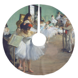 Edgar Degas - The Dance Class Brushed Polyester Tree Skirt