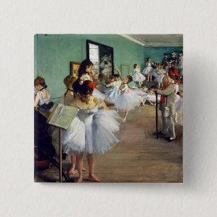 Edgar Degas - The Dance Class Button