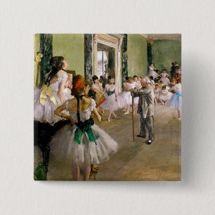 Edgar Degas The Dance Class Button