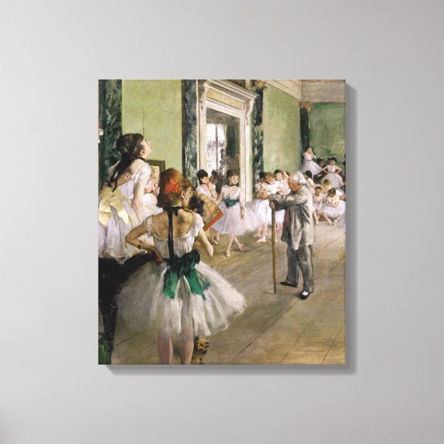 Edgar Degas - The Dance Class Canvas Print (Front)