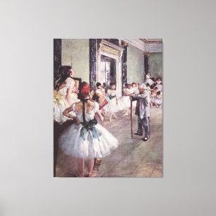 Edgar Degas The Dance Class Canvas Print