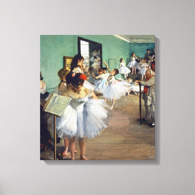Edgar Degas - The Dance Class Canvas Print (Front)