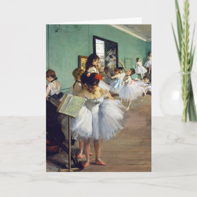 Edgar Degas - The Dance Class Card (Front)