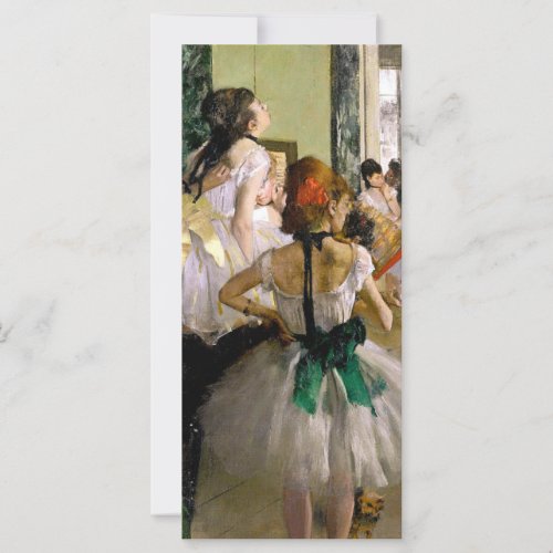 Edgar Degas The Dance Class Card