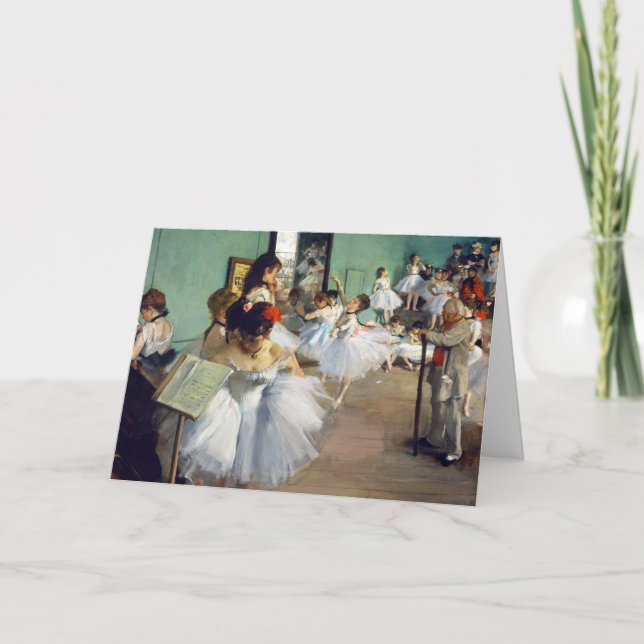 Edgar Degas - The Dance Class Card (Front)