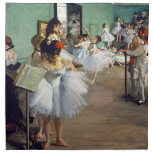 Edgar Degas - The Dance Class Cloth Napkin