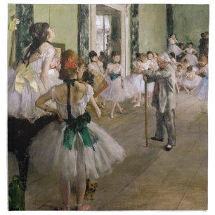 Edgar Degas - The Dance Class Cloth Napkin
