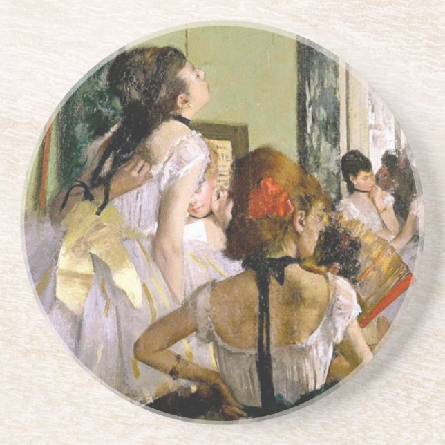 Edgar Degas The Dance Class Coaster (Front)