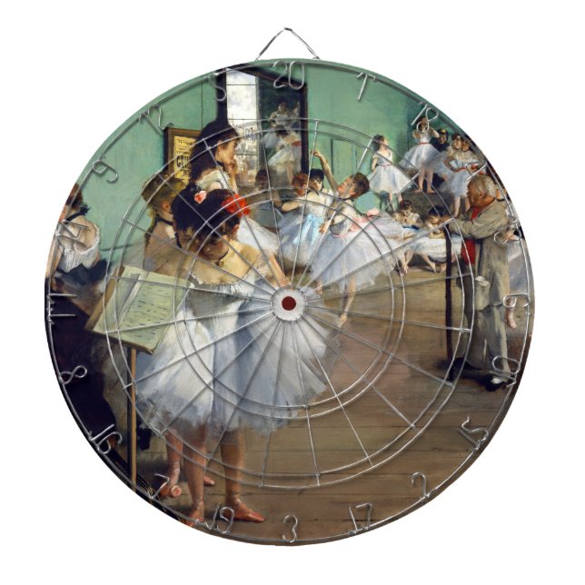 Edgar Degas - The Dance Class Dart Board (Front)