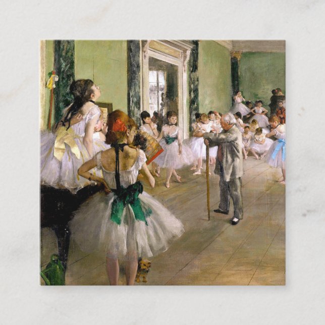 Edgar Degas The Dance Class Enclosure Card (Front)