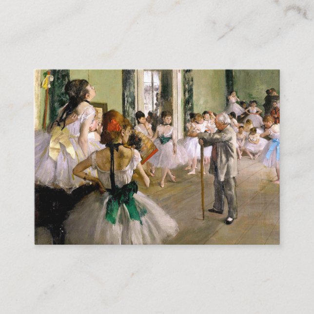 Edgar Degas The Dance Class Enclosure Card (Front)