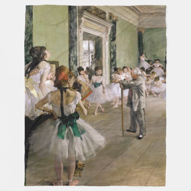 Edgar Degas - The Dance Class Fleece Blanket (Front)