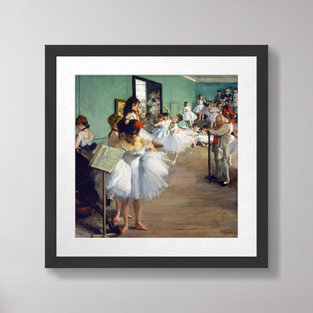 Edgar Degas - The Dance Class Framed Art (Framed Front)