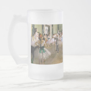 Edgar Degas The Dance Class Frosted Glass Beer Mug