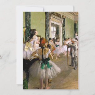 Edgar Degas The Dance Class Invitation