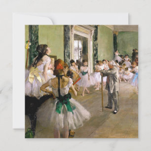 Edgar Degas The Dance Class Invitation