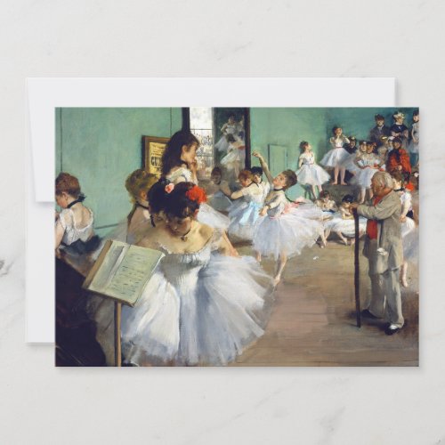 Edgar Degas _ The Dance Class Invitation