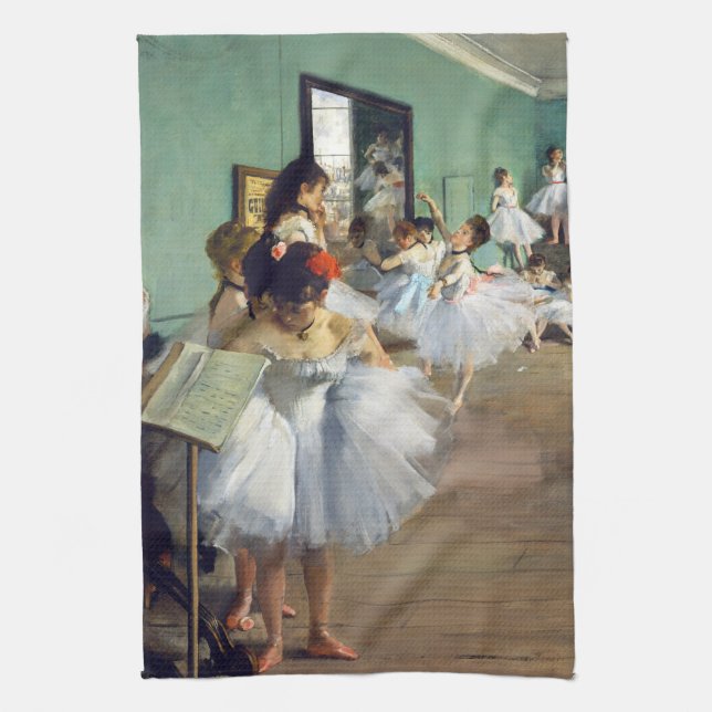 Edgar Degas - The Dance Class Kitchen Towel (Vertical)