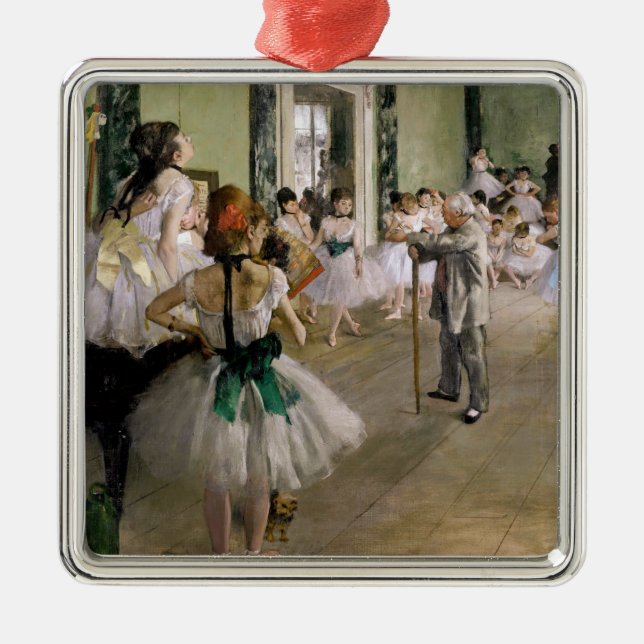 Edgar Degas - The Dance Class Metal Ornament (Front)