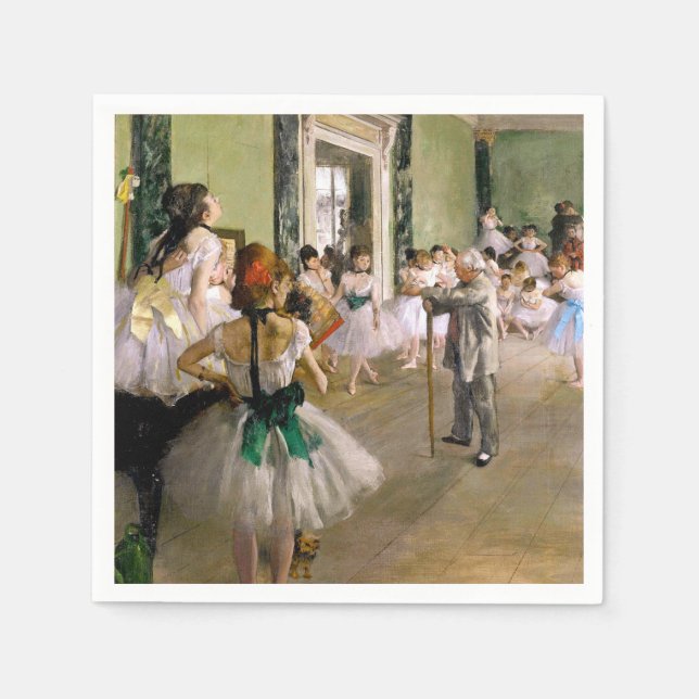 Edgar Degas The Dance Class Napkins (Front)