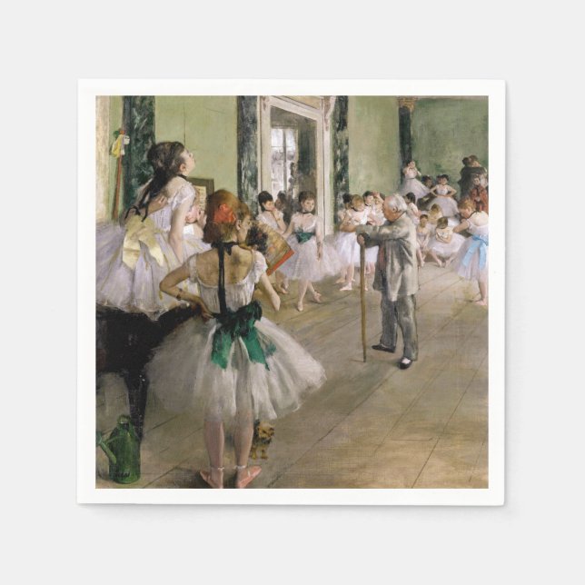 Edgar Degas - The Dance Class Napkins (Front)
