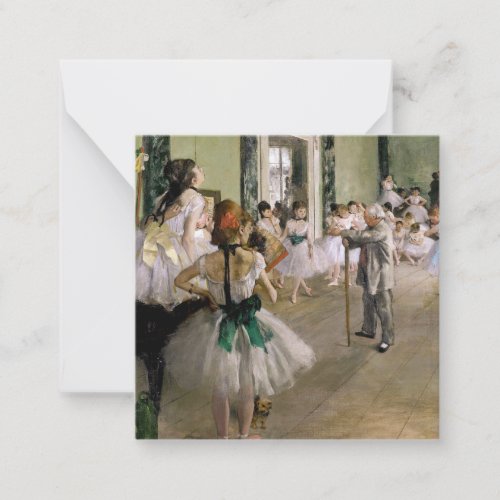 Edgar Degas _ The Dance Class Note Card