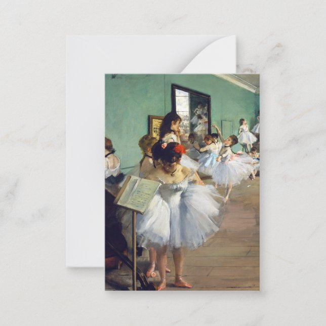 Edgar Degas - The Dance Class Note Card (Front)