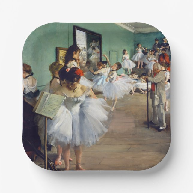 Edgar Degas - The Dance Class Paper Plates (Front)