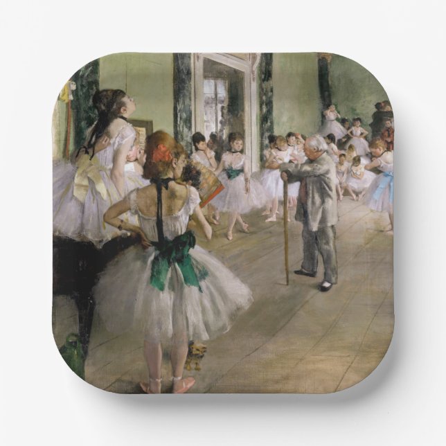 Edgar Degas - The Dance Class Paper Plates (Front)