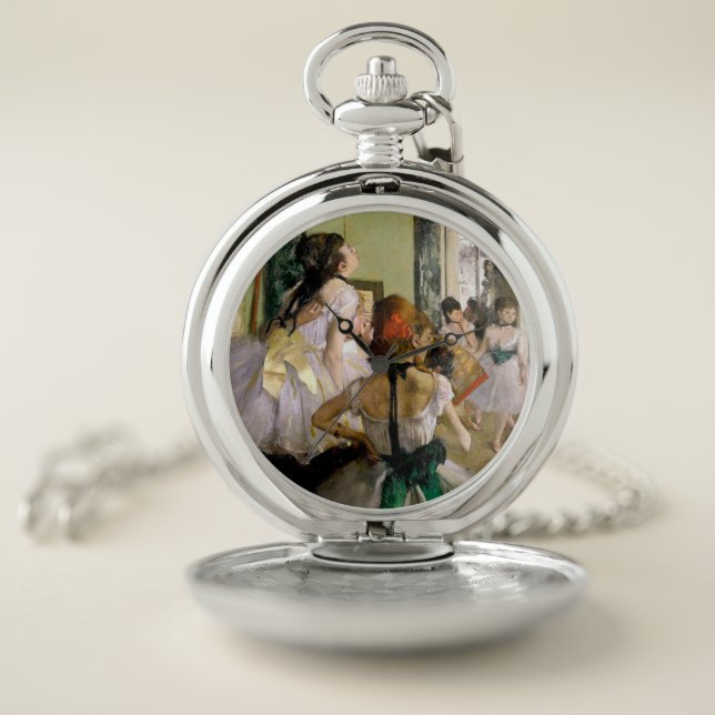 Edgar Degas The Dance Class Pocket Watch (Inside)
