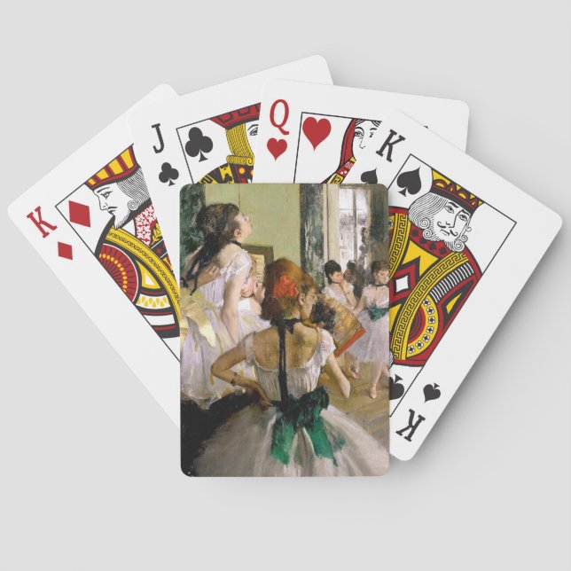 Edgar Degas The Dance Class Poker Cards (Back)