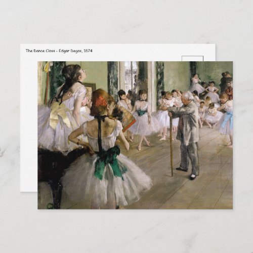 Edgar Degas _ The Dance Class Postcard
