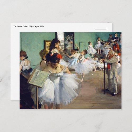 Edgar Degas _ The Dance Class Postcard